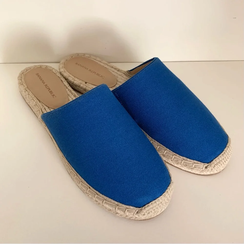 Banana Republic Blue Espadrille Slip-On Shoes